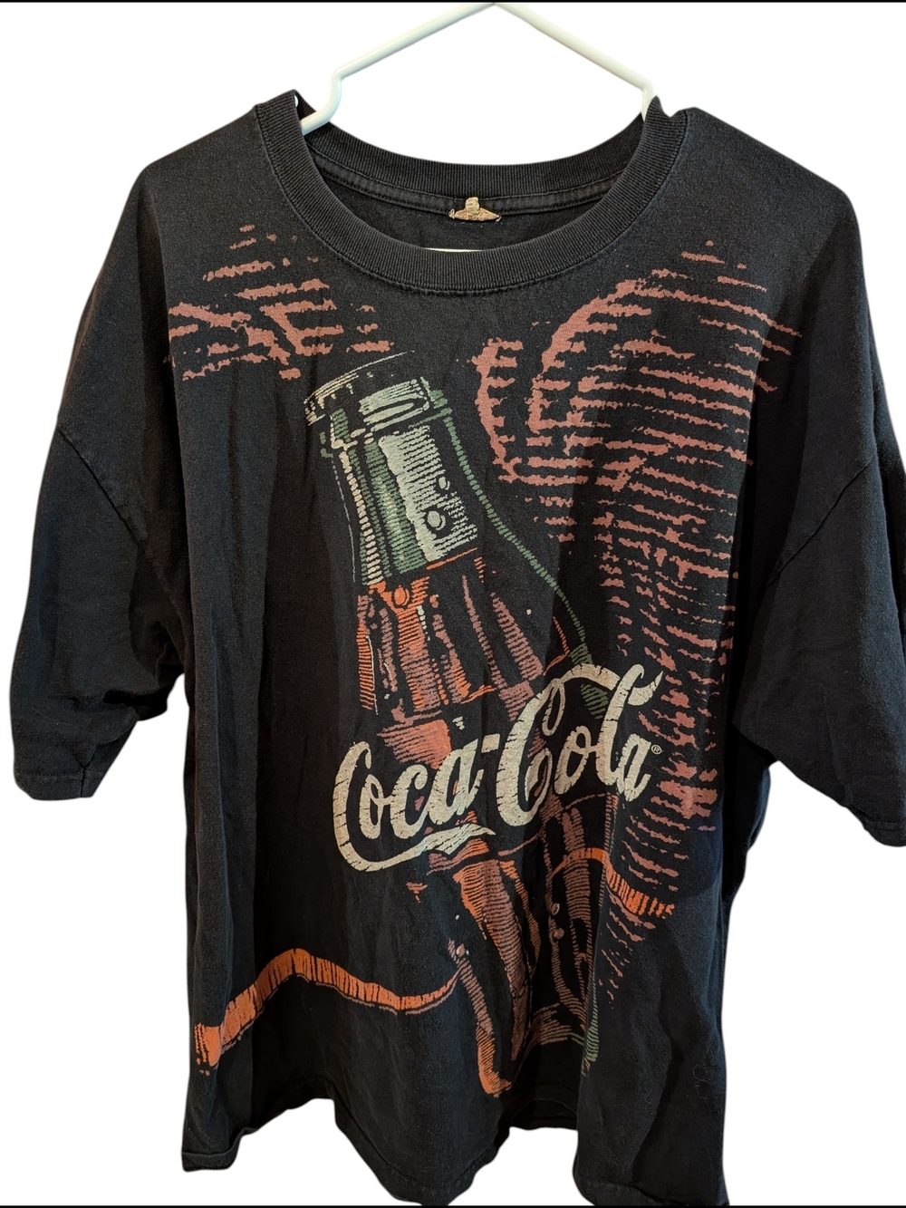 Vintage Coca Cola Black Graphic Man Tee